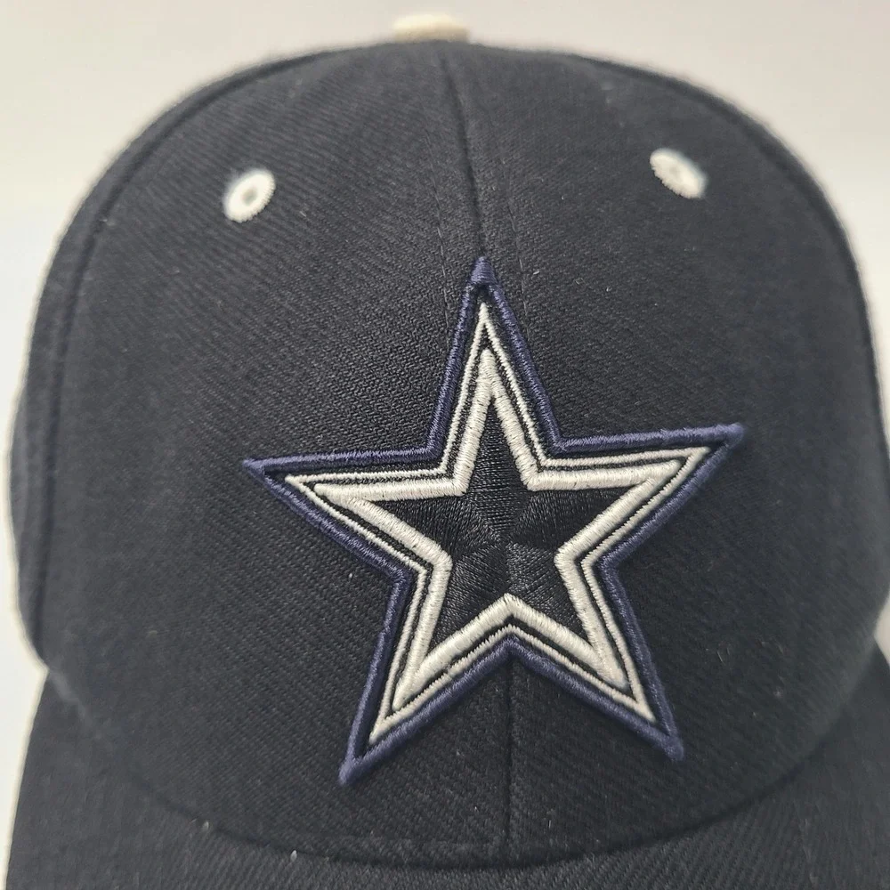 Vintage Dallas Cowboys Hat Adjustable Twins Enterprise Black NFL Wool Blend Men‎